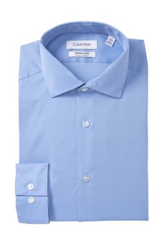 Imbracaminte barbati calvin klein infinite color slim fit stretch dress shirt blue