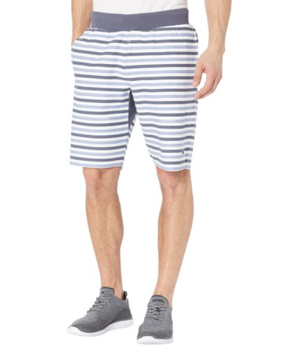 Imbracaminte barbati champion reverse weavereg cutoffs shorts - all over print text stripe peppercorn grey