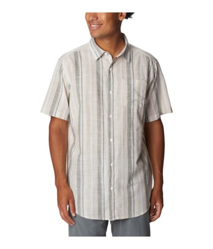 Imbracaminte barbati columbia under exposuretrade yarn-dye short sleeve shirt ancient fossil blocky stripe