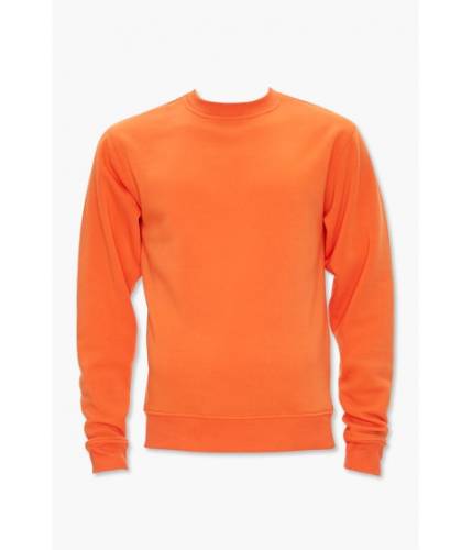 Imbracaminte barbati forever21 crew neck sweatshirt orange