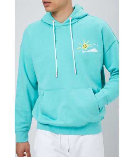Imbracaminte barbati forever21 fall apart together graphic hoodie tealwhite