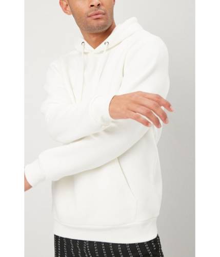 Imbracaminte barbati forever21 fleece drawstring hoodie cream