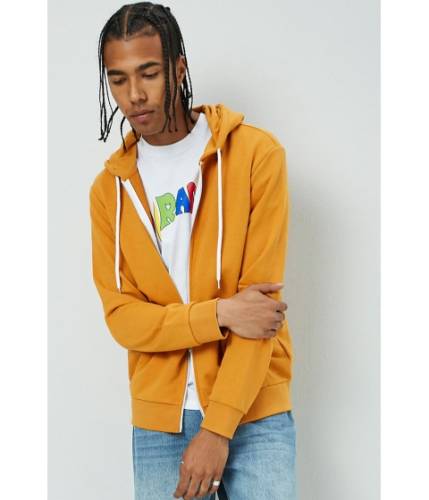 Imbracaminte barbati forever21 french terry zip-up hoodie gold