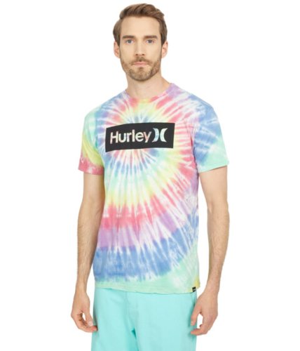 Imbracaminte barbati hurley pride one amp only boxed spiral short sleeve tee multicolor