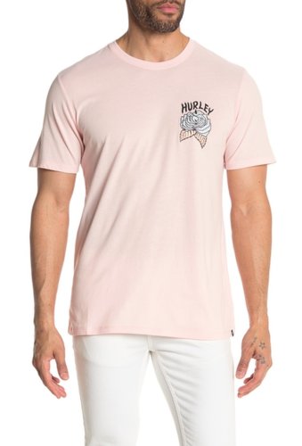 Imbracaminte barbati hurley short sleeve t-shirt echo pink