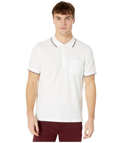 Imbracaminte barbati jcrew stretch pique double tipped polo whitered double tipped
