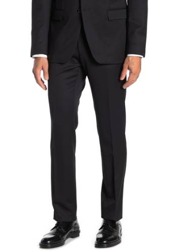 Imbracaminte barbati john varvatos star usa bedford black solid wool suit separates trousers black
