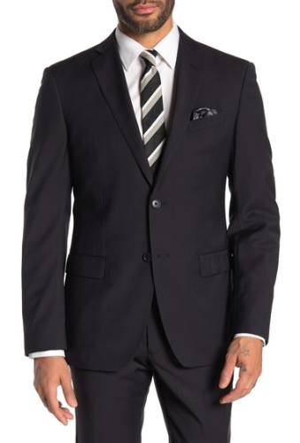 Imbracaminte barbati john varvatos star usa black solid two button notch lapel suit separates jacket black