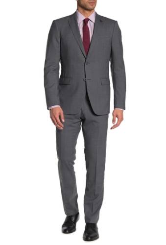 Imbracaminte barbati john varvatos star usa grey two button notch lapel wool suit grey