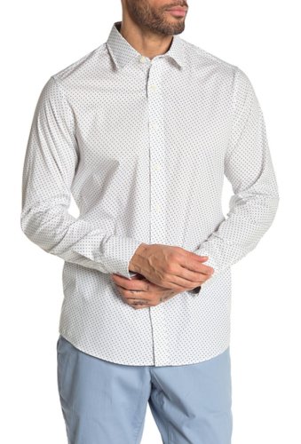 Imbracaminte barbati michael kors dillon ditsy print classic fit shirt white