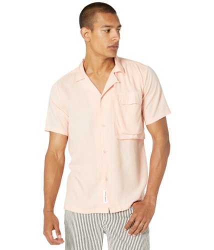 Imbracaminte barbati native youth short sleeve shirt with oversized utility pocket detail pink