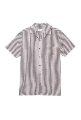 Imbracaminte barbati onia vacation striped seersucker short sleeve shirt deep navy