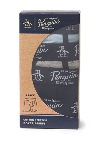 Imbracaminte barbati original penguin cotton stretch boxer briefs - pack of 4 skwlgpscpstp