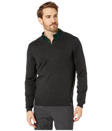 Imbracaminte barbati perry ellis end-on-end feeder stripe long sleeve sweater black