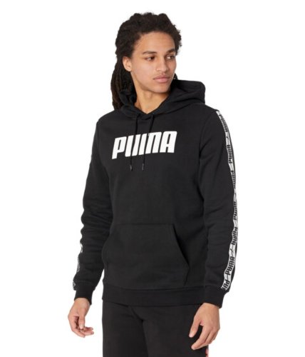 Imbracaminte barbati puma taping hoodie fleece cotton blackpuma white