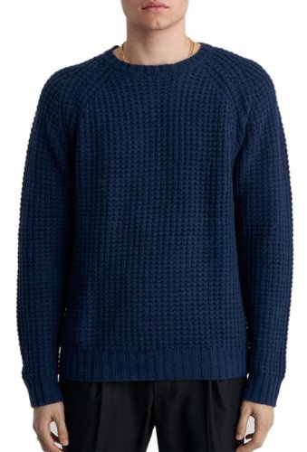 Imbracaminte barbati saturdays nyc miguel waffle knit sweater cobalt