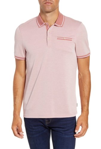 Imbracaminte barbati ted baker london mightie slim fit polo shirt xmid pink