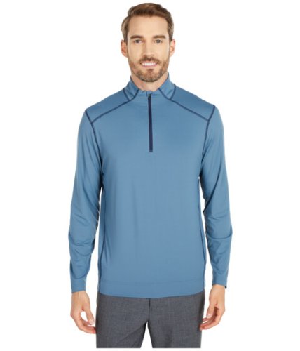 Imbracaminte barbati the normal brand seamed performance 14 zip pullover mineral blue
