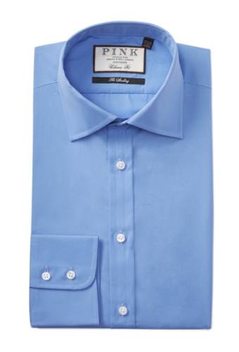 Imbracaminte barbati thomas pink frederick poplin classic fit dress shirt blue