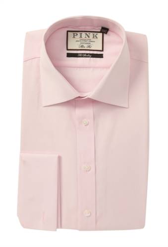 Imbracaminte barbati thomas pink slim fit frederick poplin dress shirt pink