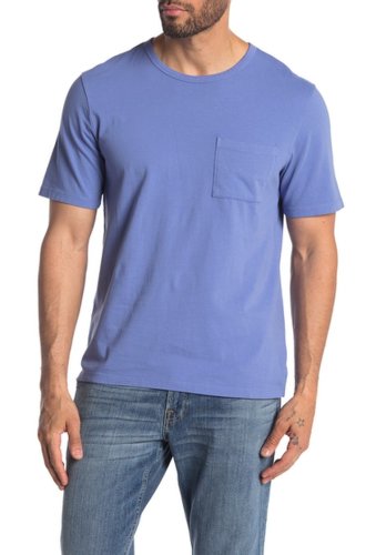 Imbracaminte barbati vince garment dye pocket t-shirt washed carribean