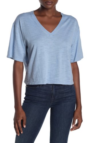 Imbracaminte femei 360 cashmere ellen v-neck t-shirt periwinkle