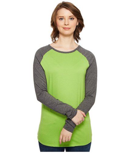Imbracaminte femei 4ward clothing long sleeve raglan shirt - reversible frontback charcoalgreenery