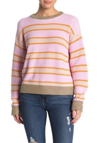 Imbracaminte femei 525 america metallic trim stripe sweater lilac mlti