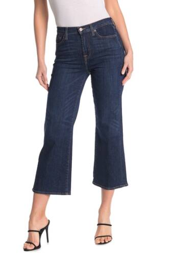 Imbracaminte femei 7 for all mankind cropped wide leg jeans drkblue