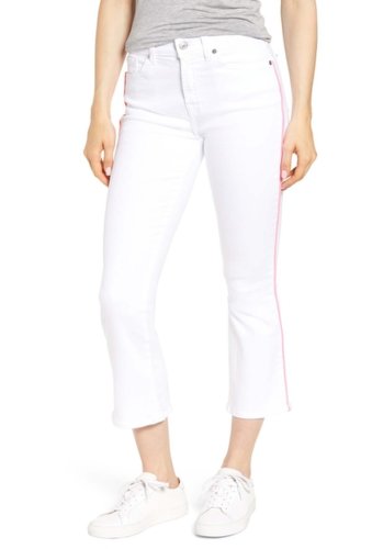 Imbracaminte femei 7 for all mankind high waist crop jeans white