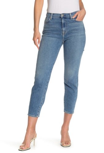 Imbracaminte femei 7 for all mankind high waist slim jeans beaublue
