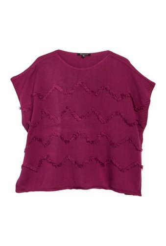 Imbracaminte femei 7 seasons fringe detail topper sweater plum
