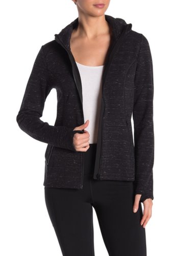 Imbracaminte femei 90 degree by reflex fleece hoodie jacket htr black