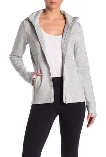 Imbracaminte femei 90 degree by reflex fleece hoodie jacket htr grey