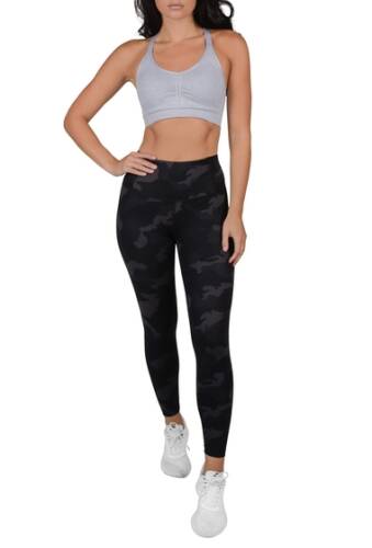 Imbracaminte femei 90 degree by reflex lux supportive waistband ankle leggings 557bk - p557 camo black combo