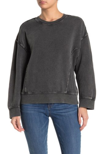 Imbracaminte femei abound oversize fleece pullover sweatshirt black