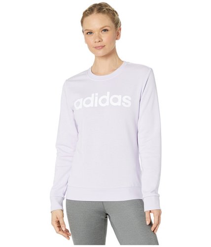 Imbracaminte femei adidas essentials linear sweatshirt purple tintwhite