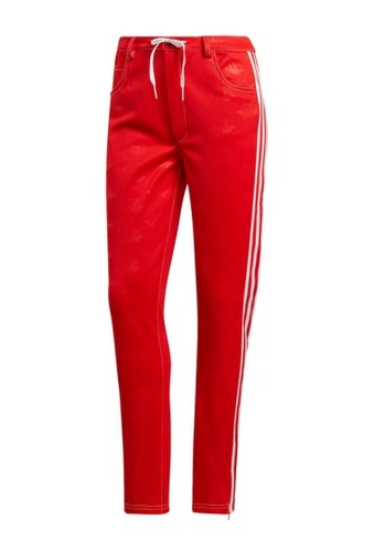 Imbracaminte femei adidas hybrid high waist slim fit track pants red
