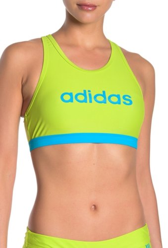 Imbracaminte femei adidas swimwear front graphic bikini top neon lime