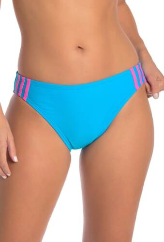 Imbracaminte femei adidas swimwear stripe hipster bikini bottoms neon blue