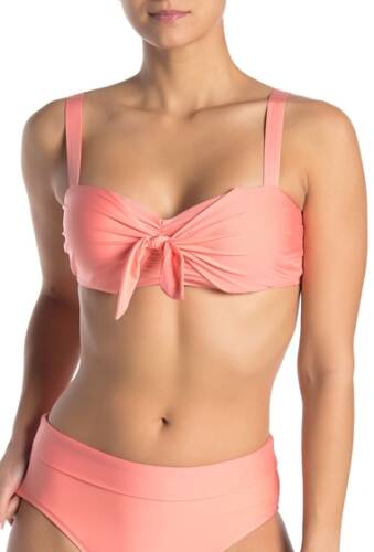 Imbracaminte femei athena underwire front tie bikini top peach