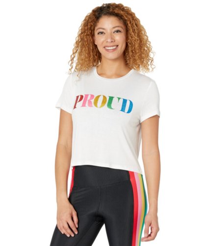 Imbracaminte femei beach riot pride t-shirt glitter rainbow