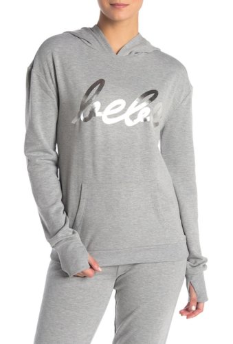 Imbracaminte femei bebe cursive logo pullover sweatshirt heather grey