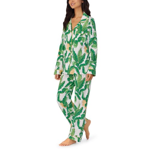Imbracaminte femei bedhead pajamas long sleeve classic pajama set plantain palm