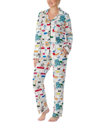 Imbracaminte femei bedhead pajamas long sleeve classic pj set monopoly gameboard