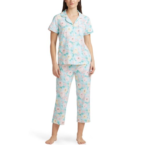 Imbracaminte femei bedhead pajamas short sleeve cropped pajama set athena\'s garden