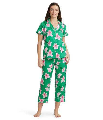 Imbracaminte femei bedhead pajamas short sleeve cropped pajama set elegant azaleas