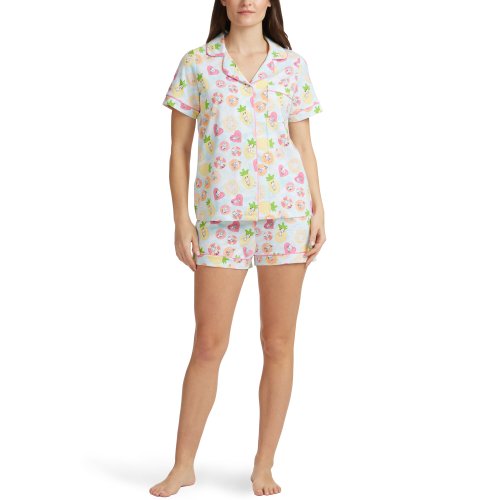 Imbracaminte femei bedhead pajamas short sleeve shorty set snoopy pool float