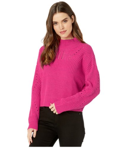Imbracaminte femei blank nyc mock neck sweater in pink cadillac pink cadillac