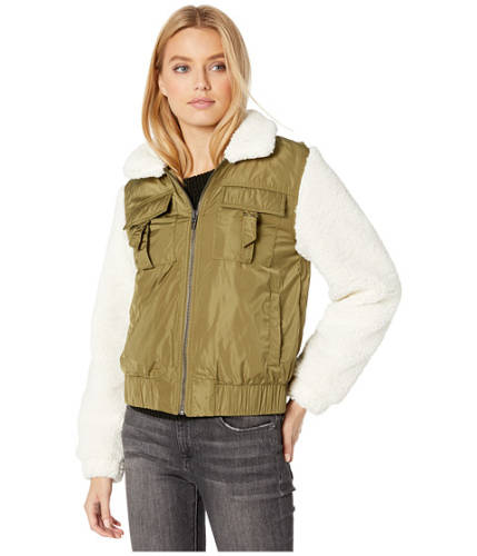 Imbracaminte femei blank nyc nylon and faux sherpa bomber jacket take it easy
